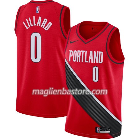 Maglia NBA Portland Trail Blazers Damian Lillard 0 Nike 2019-20 Statement Edition Swingman - Uomo